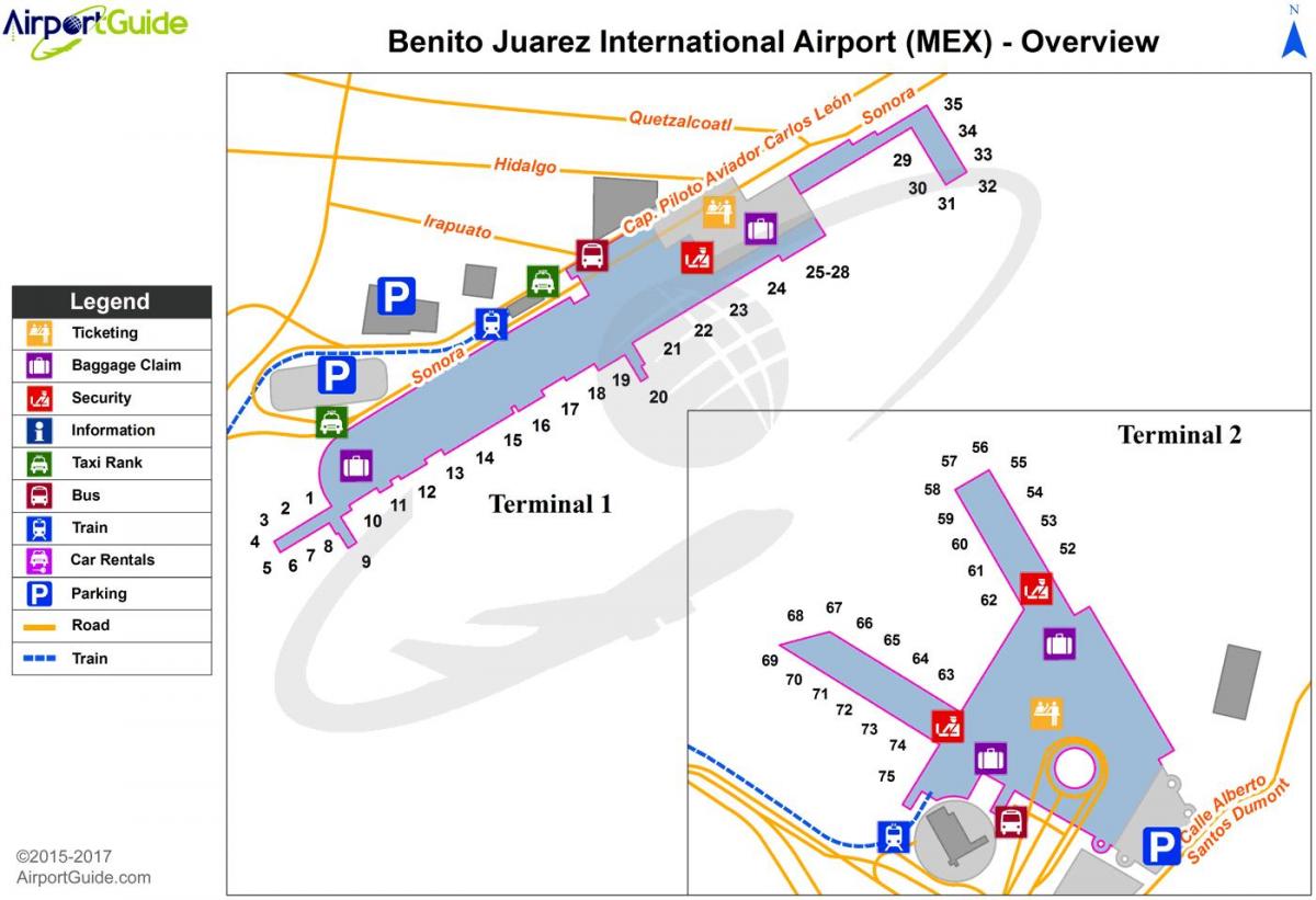 benito juarez international airport karta