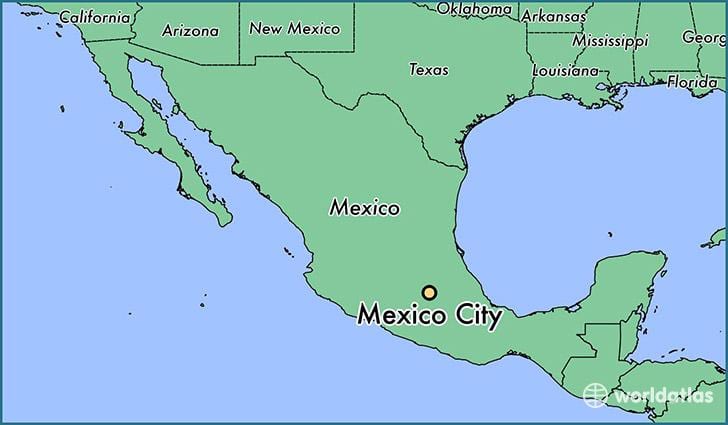 Mexico City karta