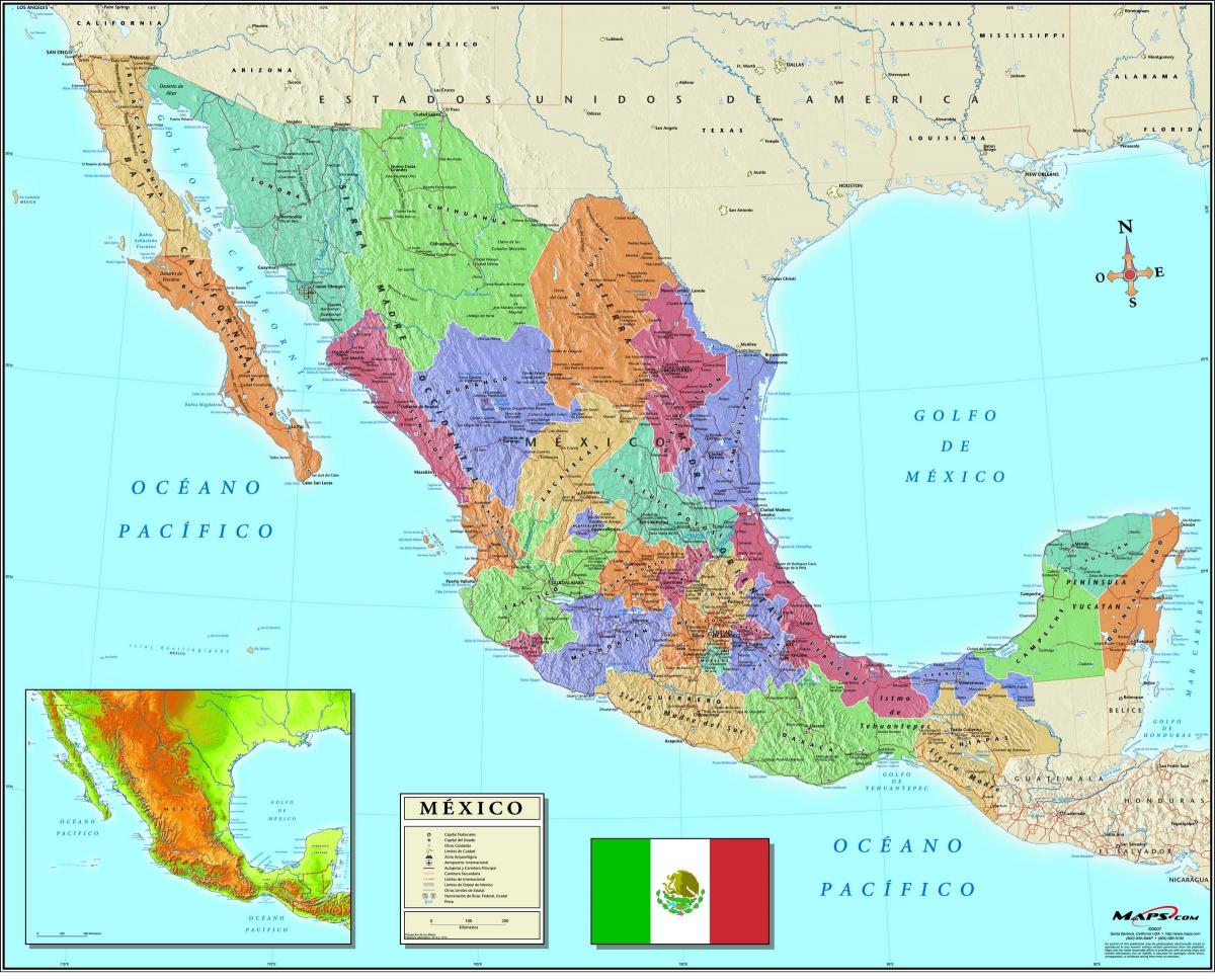karta över Mexico City postnummer