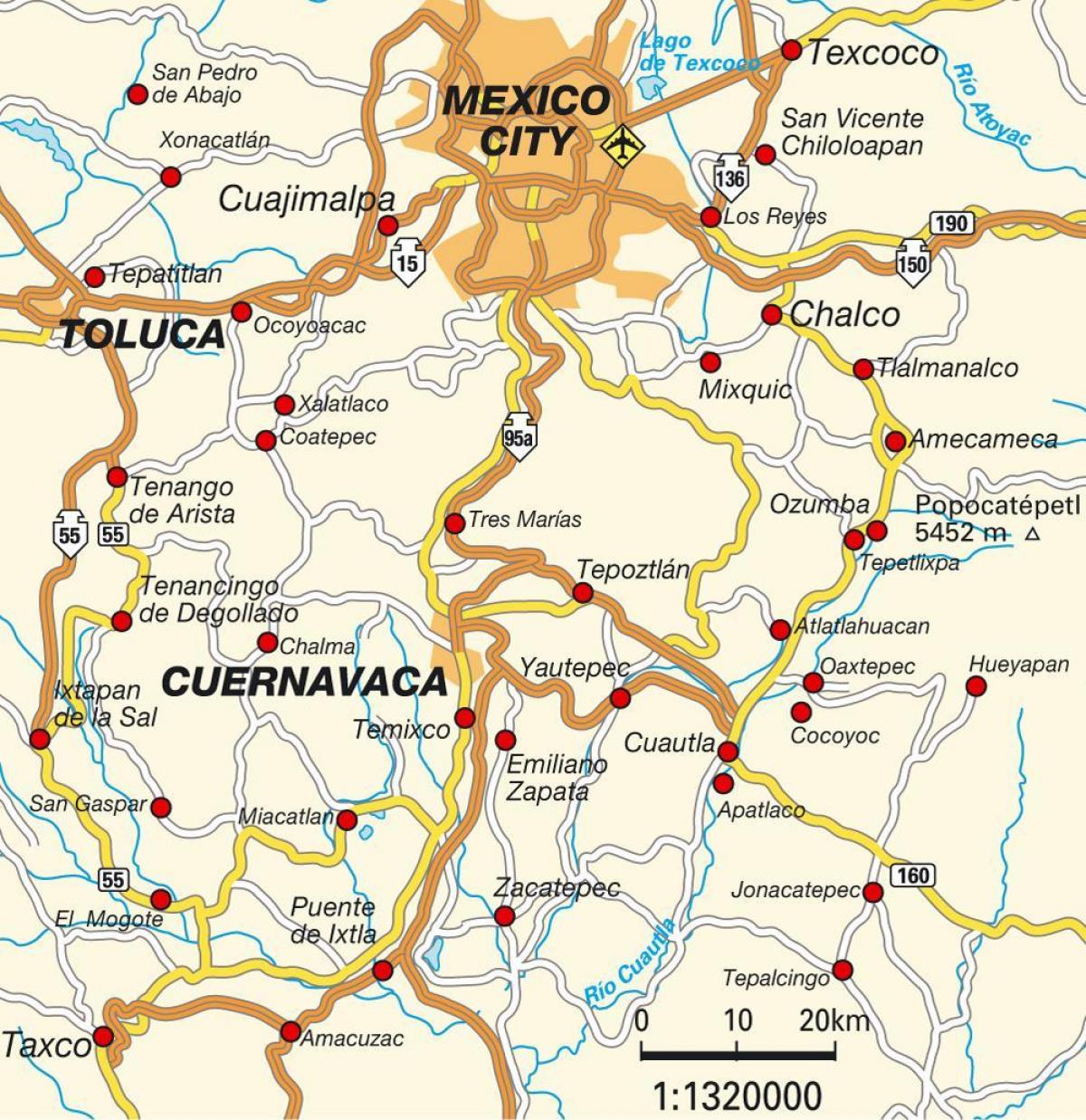 Mexico City df karta