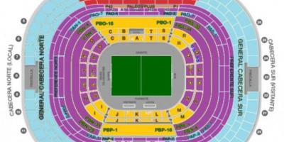 Estadio azteca sittplatser karta