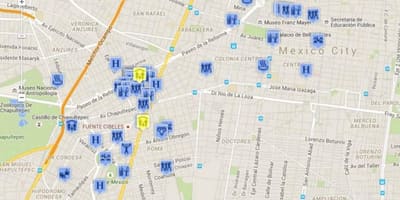 Bög karta Mexico City