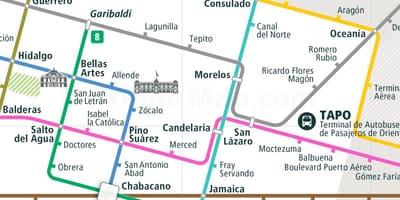 Karta över golfkusten Mexico City 