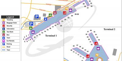 Mexico City terminal 1 på karta