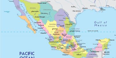 Karta över Mexico City state