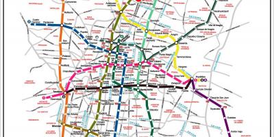 Karta över Mexico City transit